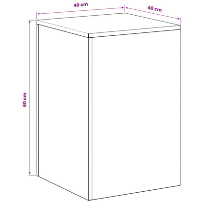 Plantenstandaard Antraciet 40 x 40 x 60 cm Roestvrij staal