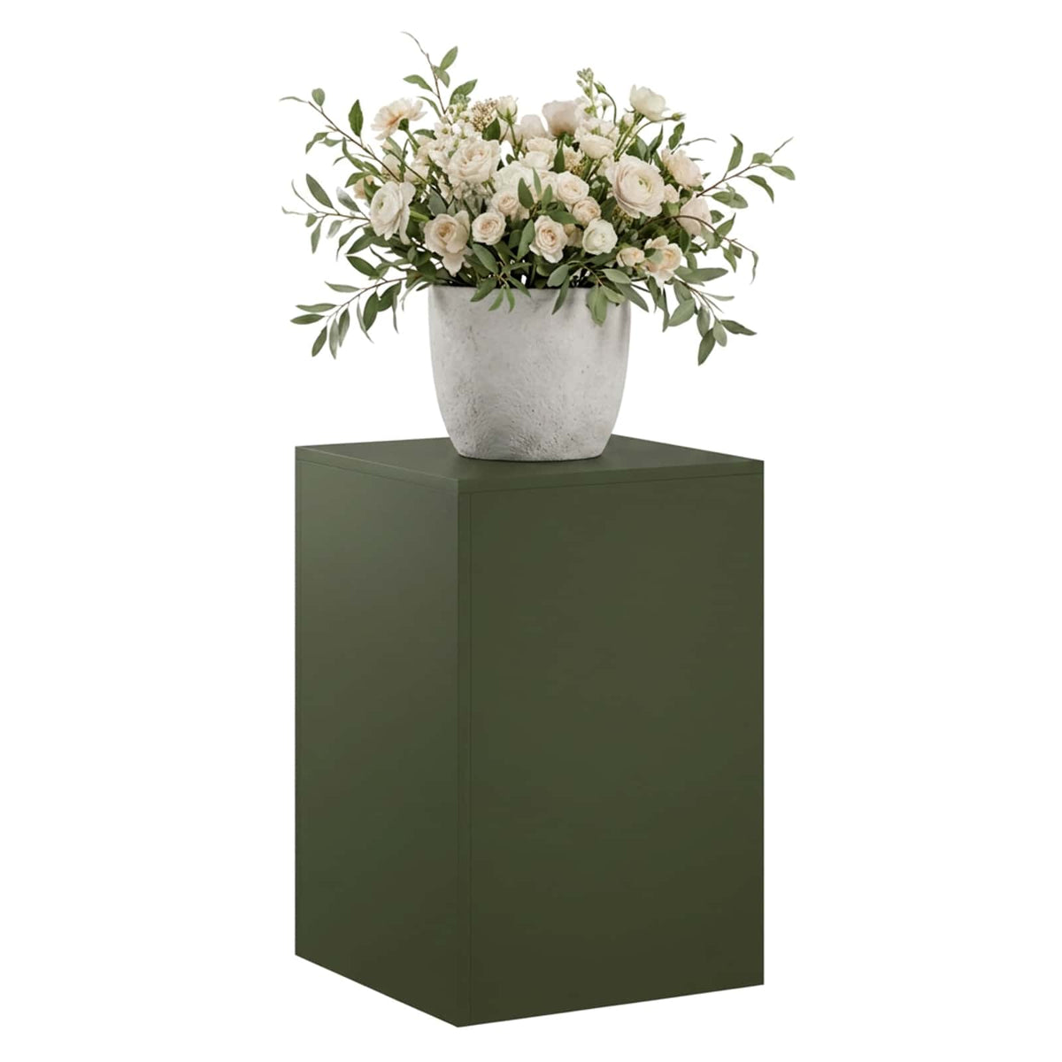 Plantenstandaard Olijfgroen 40 x 40 x 60 cm weervast staal