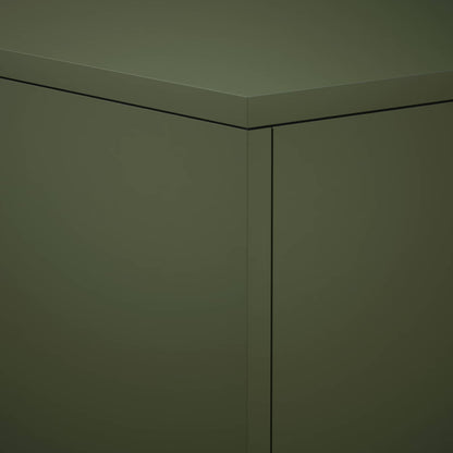 Plantenstandaard 2 pcs Olijfgroen 40 x 40 x 60 cm Staal
