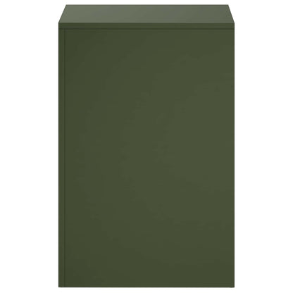 Plantenstandaard 2 pcs Olijfgroen 40 x 40 x 60 cm Staal