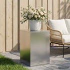 Plantenstandaard zilver 40x40x60 cm staal