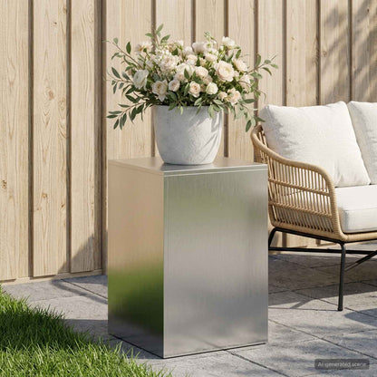 Plantenstandaard zilver 40 x 40 x 60 cm Staal