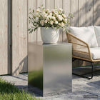 Plantenstandaard 40x40x60 cm staal zilver