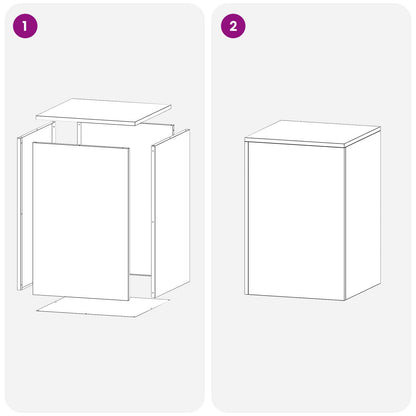 Plantenstandaard 2 pcs zilver 40 x 40 x 60 cm Roestvrij staal