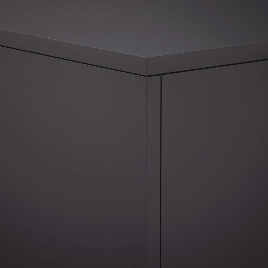 Plantenstandaard 2 pcs Zwart 40 x 40 x 80 cm Staal
