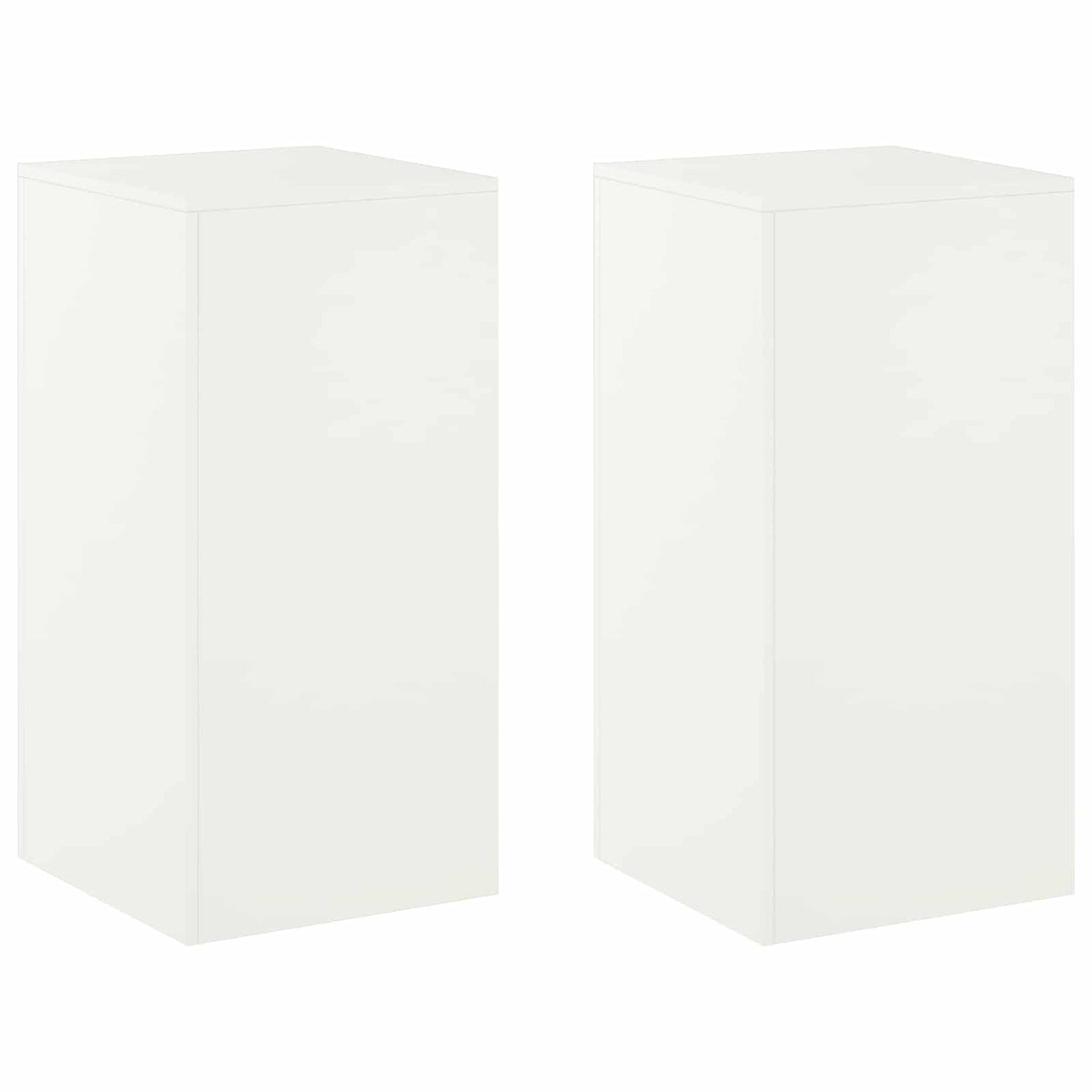 Plantenstandaard 2 pcs Wit 40 x 40 x 80 cm Staal