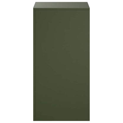 Plantenstandaard 2 pcs Olijfgroen 40 x 40 x 80 cm Staal