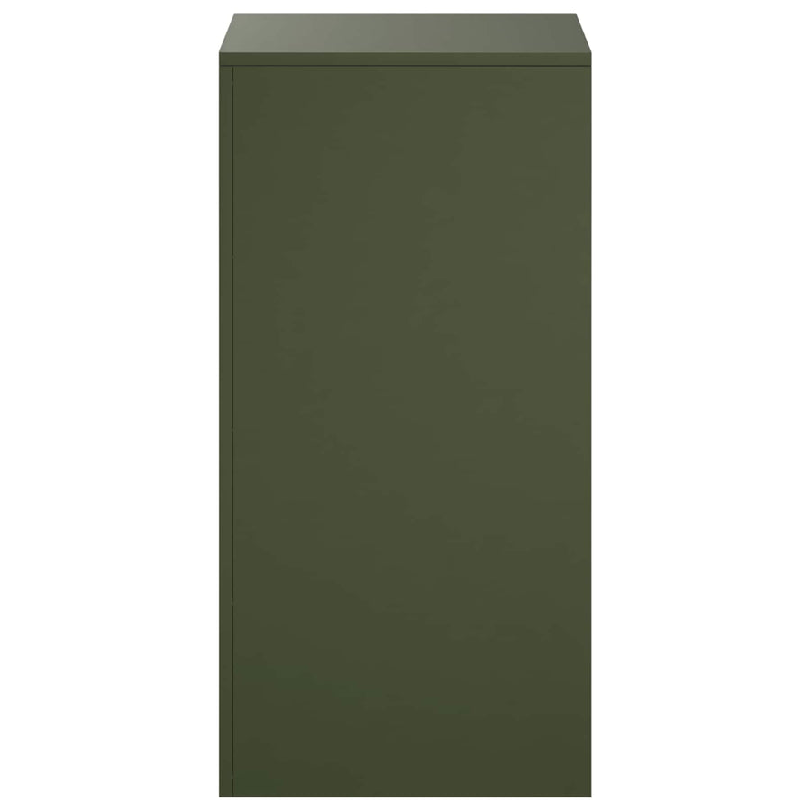 Plantenstandaard 2 pcs Olijfgroen 40 x 40 x 80 cm Staal