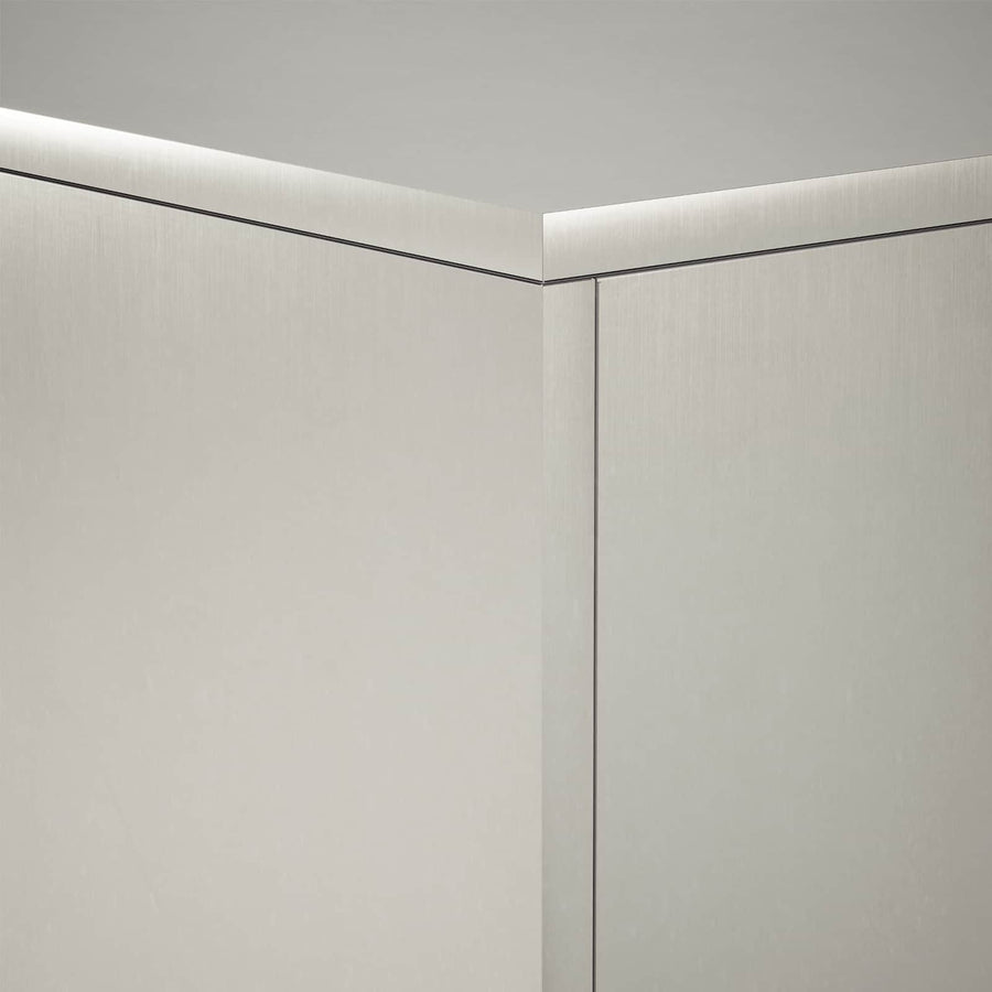 Plantenstandaard 2 pcs zilver 40 x 40 x 80 cm Staal