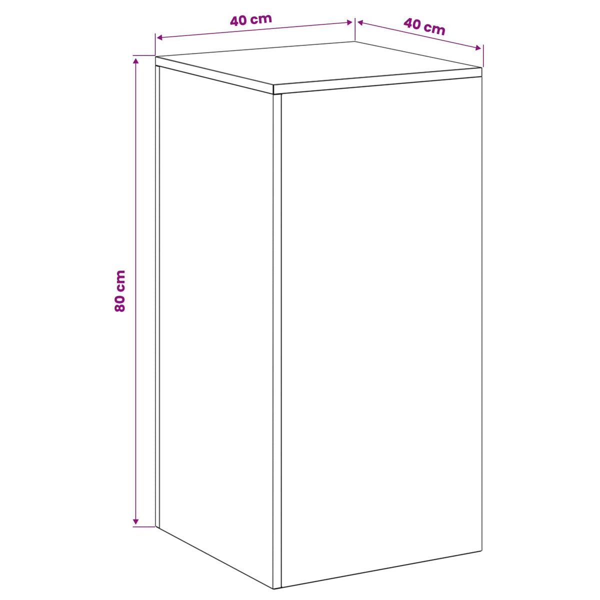 Plantenstandaard 2 pcs zilver 40 x 40 x 80 cm Staal