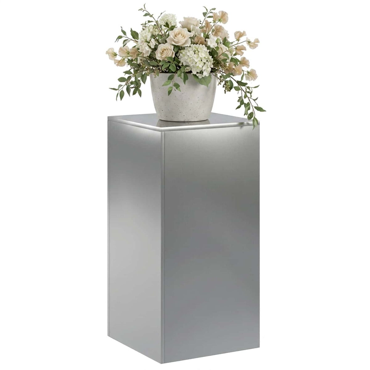 Plantenstandaard zilver 40 x 40 x 80 cm Staal