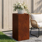 Plantenstandaard 40x40x80 cm roestkleurig staal