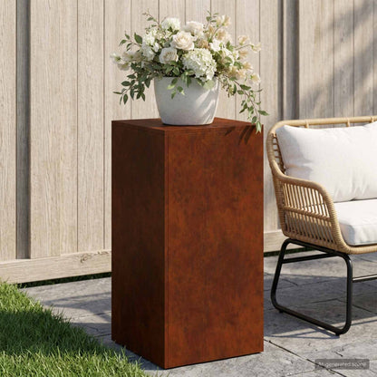 Plantenstandaard Roestkleurig 40 x 40 x 80 cm weervast staal