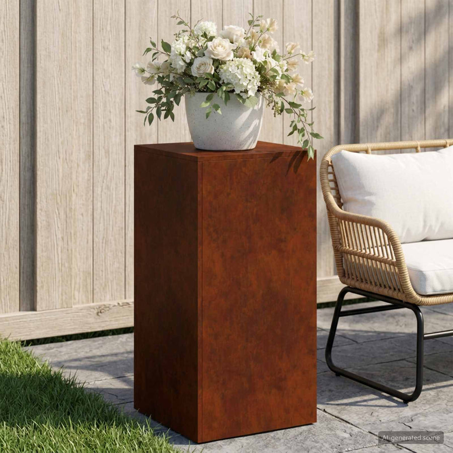 Plantenstandaard Roestkleurig 40 x 40 x 80 cm weervast staal