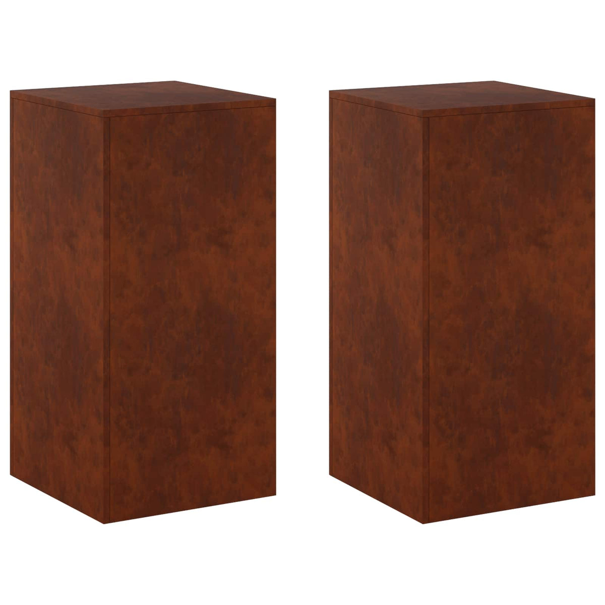 Plantenstandaard 2 pcs Roestkleurig 40 x 40 x 80 cm