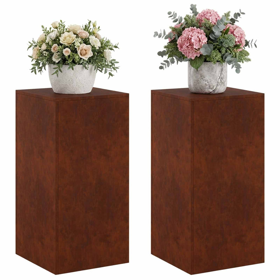 Plantenstandaard 2 pcs Roestkleurig 40 x 40 x 80 cm