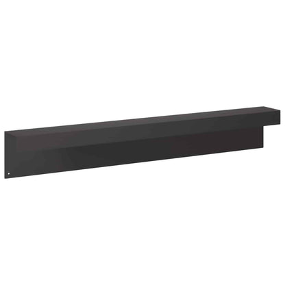 Afdekprofiel voor tuinafboording 2 st 100 x 10 x 15 cm Staal
