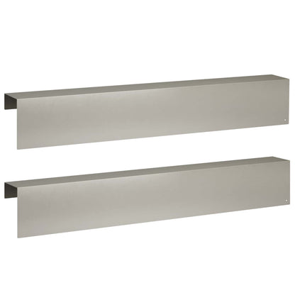 Afdekprofiel voor tuinafboording 2 st 100 x 10 x 15 cm