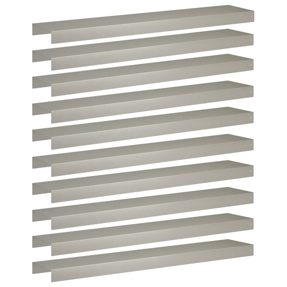 Afdekprofiel voor tuinafboording 10 st 100 x 20 x 5 cm