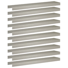 Afdekprofiel voor tuinafboording 10 st 100 x 20 x 5 cm