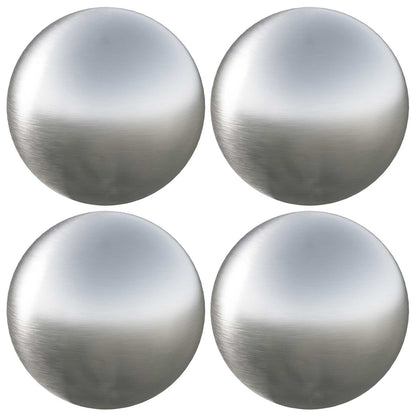 Geborstelde Bal 4 st Ø 10 cm zilver RVS 201