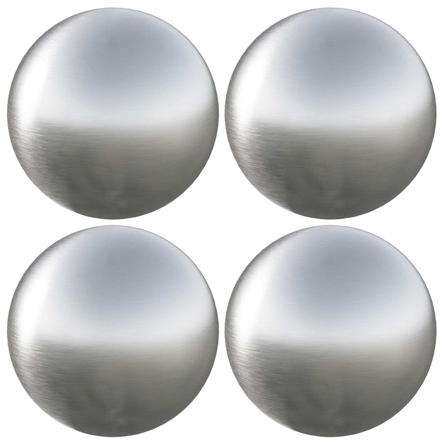 Geborstelde Bal 4 st Ø 10 cm zilver RVS 201