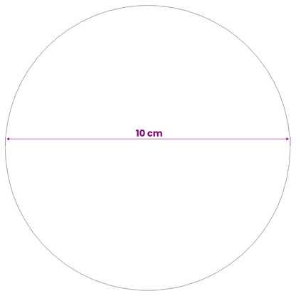 Geborstelde Bal 4 st Ø 10 cm zilver RVS 201