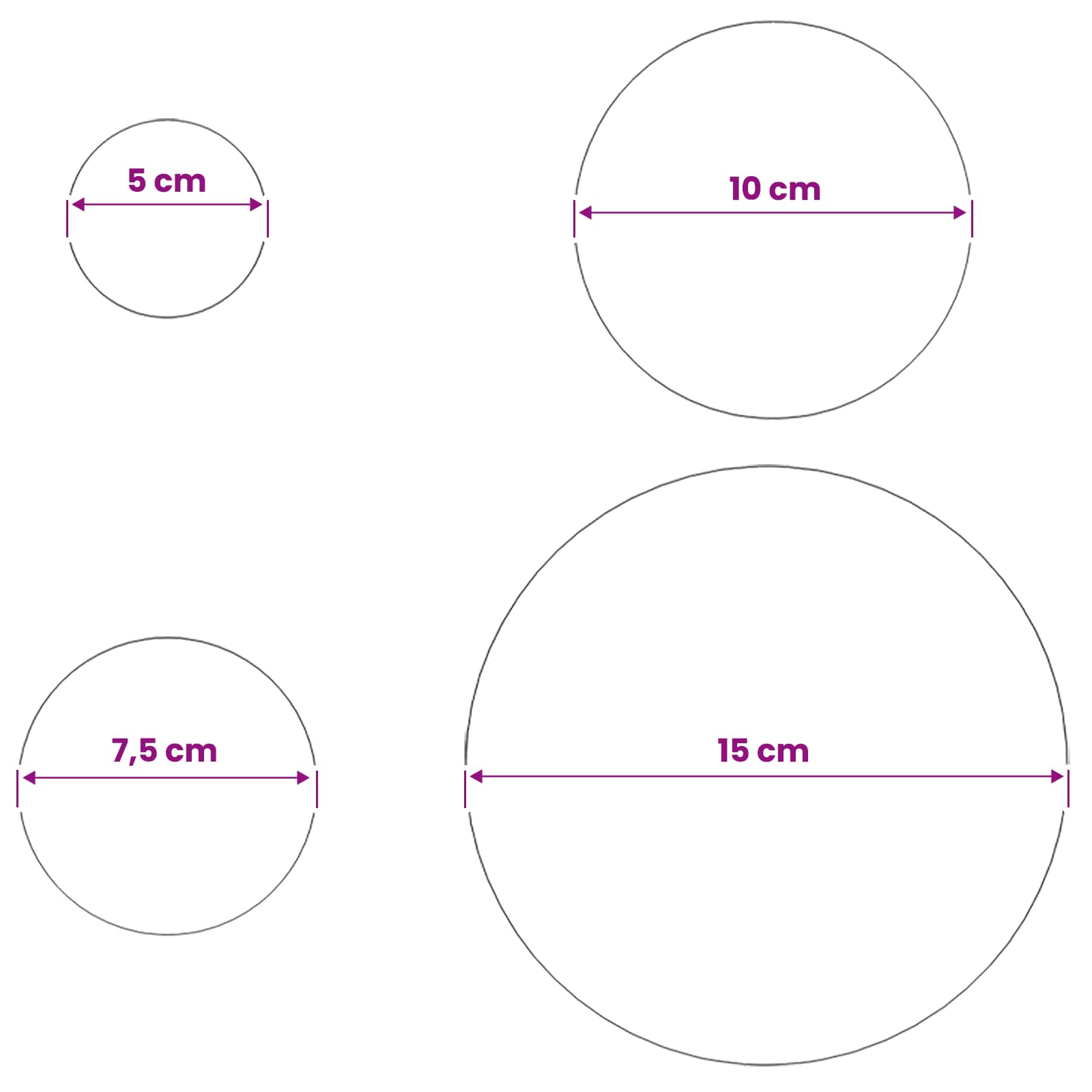 Geborstelde Bal 6 st Ø 15 cm zilver RVS 201