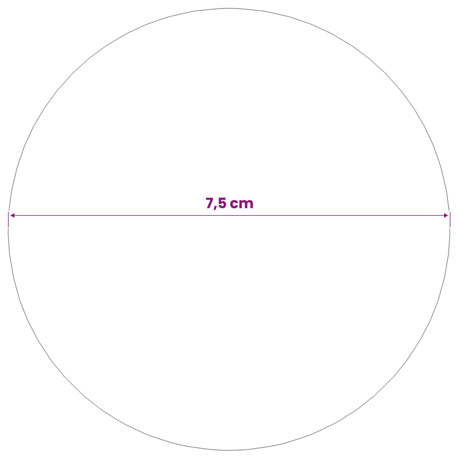 Spiegelbol 6 st Ø 7,5 cm zilver RVS 201