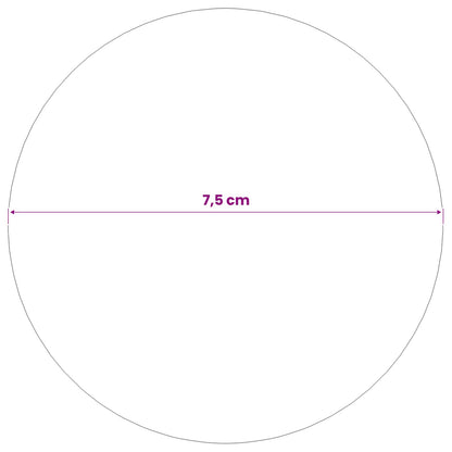 Spiegelbol 6 st Ø 7,5 cm zilver RVS 201