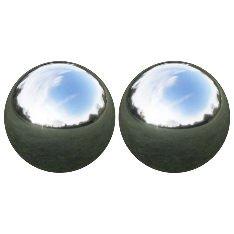 Spiegelbol 2 st Ø 15 cm zilver RVS 201