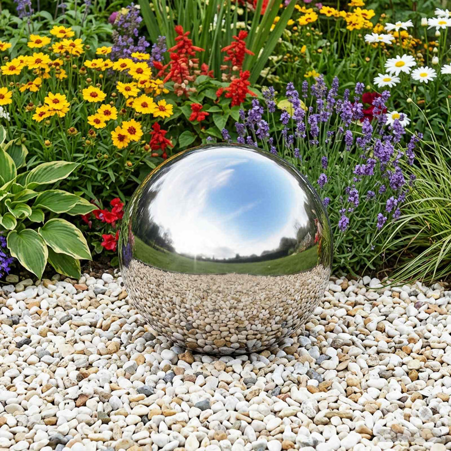 Spiegelbal Ø 37,5 cm zilver RVS 201