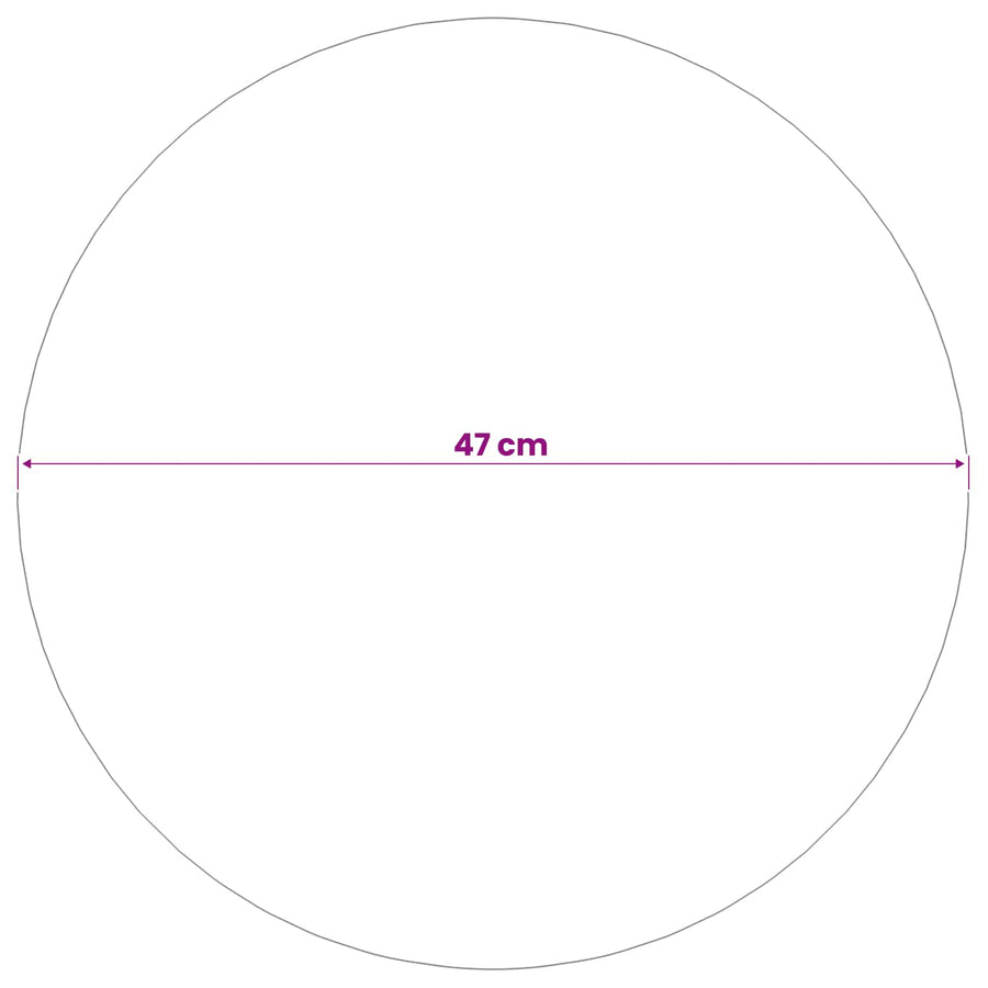 Spiegelbol Ø 47 cm zilver RVS 201