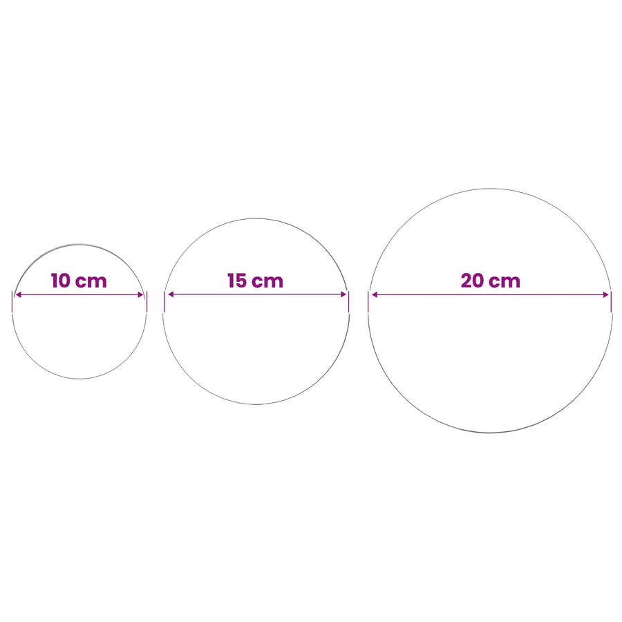 Spiegelbol 3 st Ø 20 cm zilver RVS 201