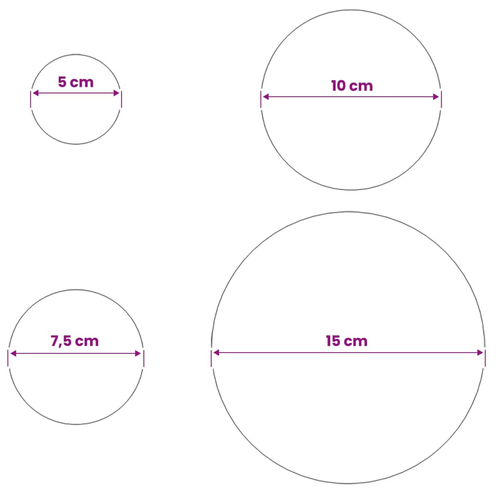 Spiegelbol 6 st Ø 15 cm zilver RVS 201