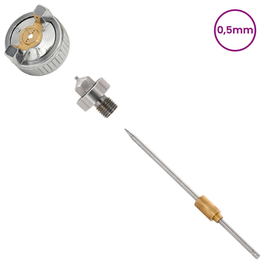 HVLP Spuitpistool Mondstuk 0,8 mm Mondstuk zilver