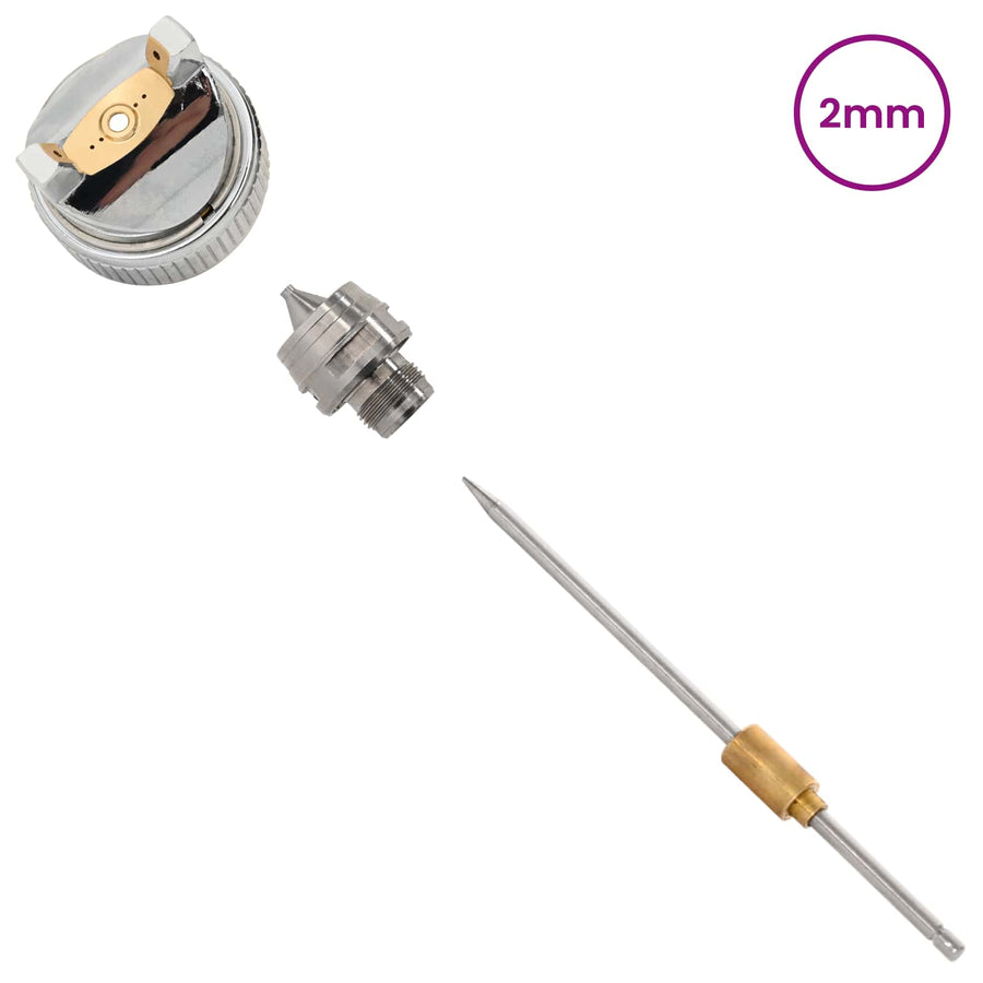 HVLP Spuitpistool Mondstuk 2 mm Mondstuk zilver Roestvrij staal