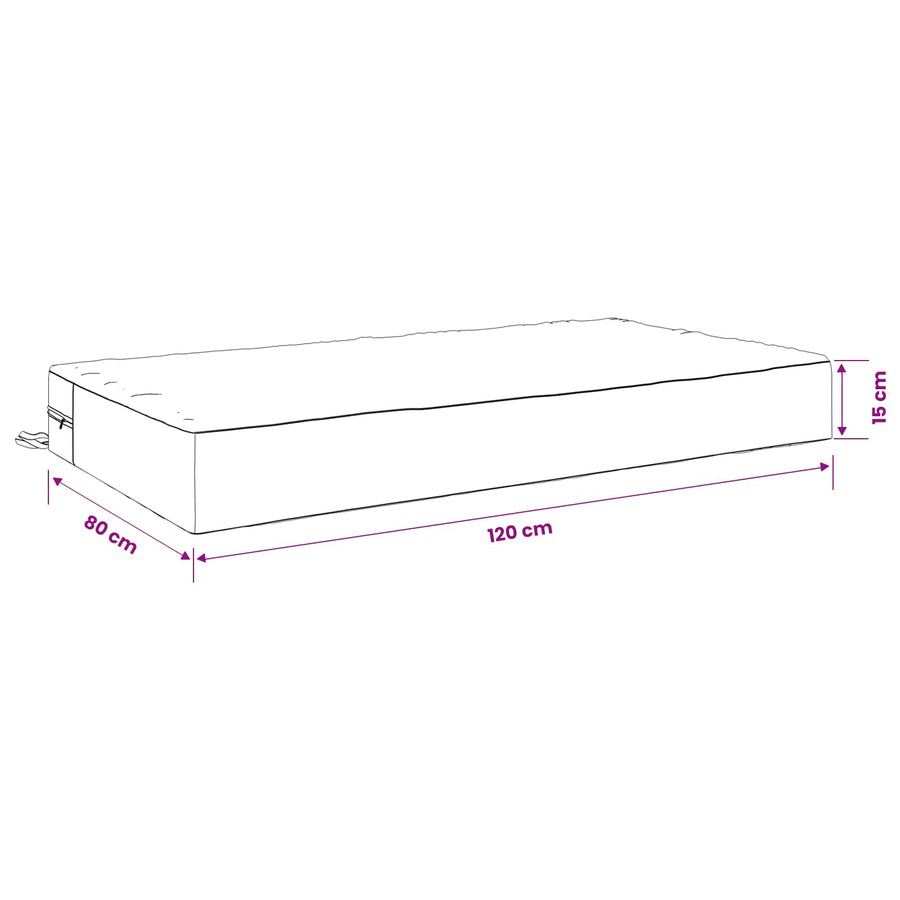 Zitkussen SOEST 100% Polyester Rood 120 x 80 x 15 cm