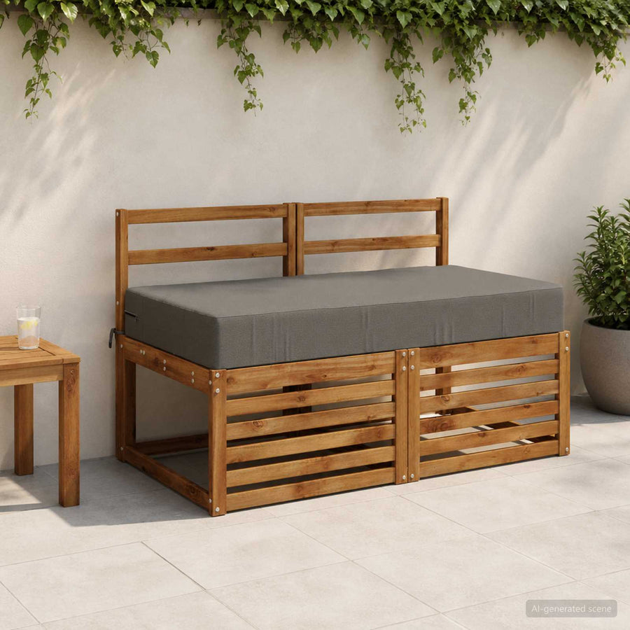 Zitkussen SOEST 100% Polyester Grijs 120 x 80 x 15 cm