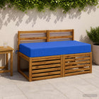 Zitkussen SOEST koningsblauw 120x60x15 cm polyester