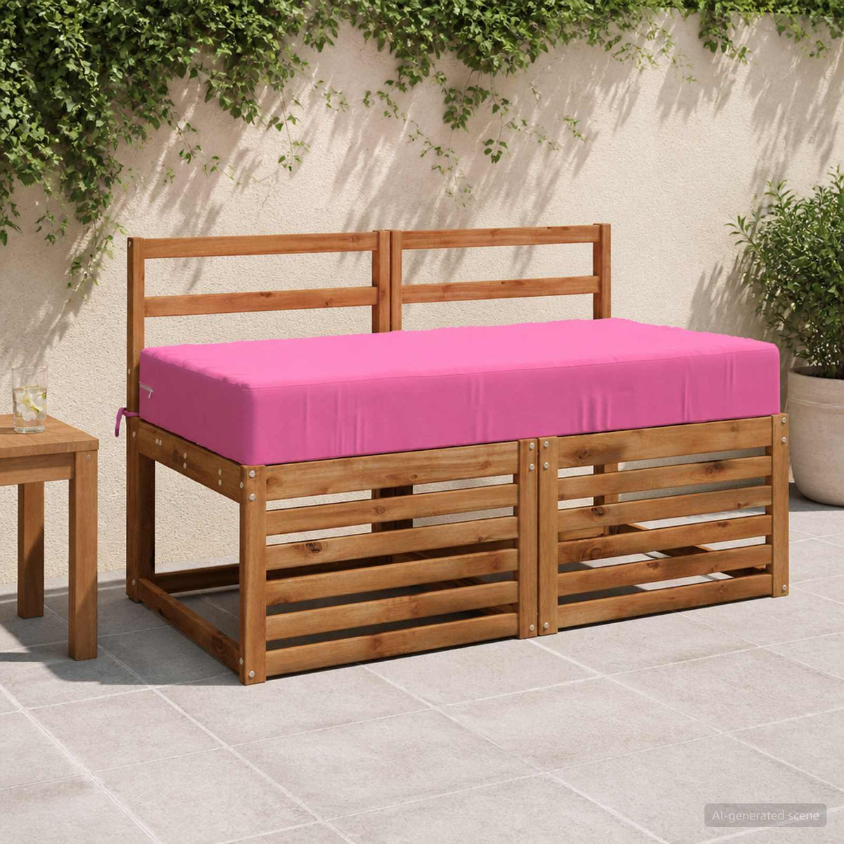 Zitkussen SOEST 100% Polyester Roze 120 x 80 x 15 cm