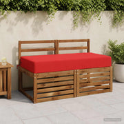 Zitkussen rood 120x60x15 cm polyester