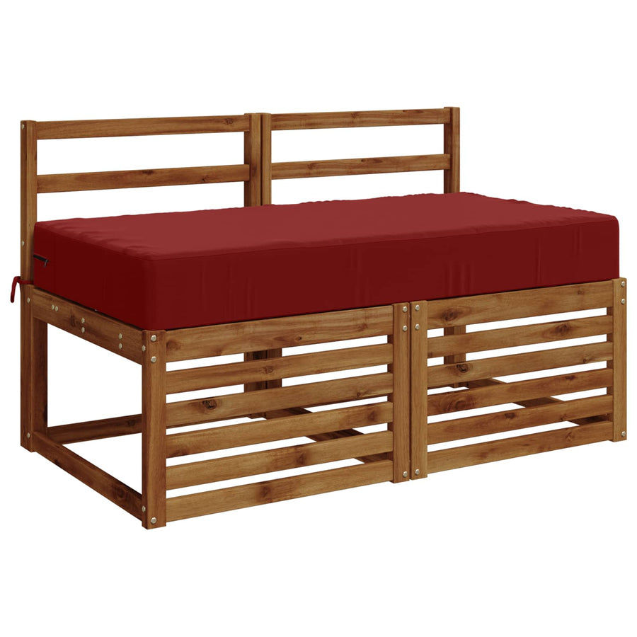Zitkussen SOEST 100% Polyester Wijnrood 120 x 80 x 15 cm