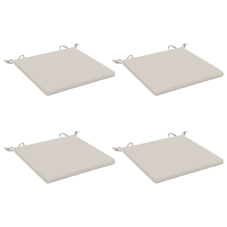 4-Piece Zitkussens SOEST 4 st 100% Polyester Wit 40 x 40 x 3 cm