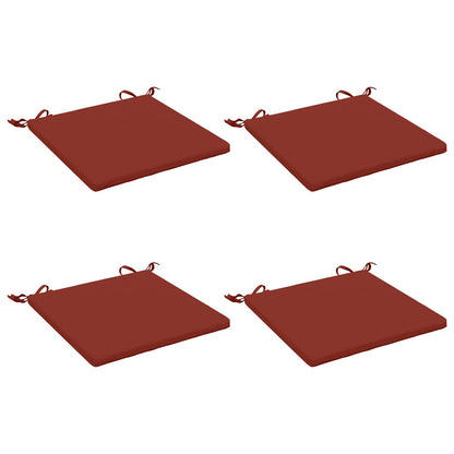 4-Piece Zitkussens SOEST 4 st 100% Polyester Rood