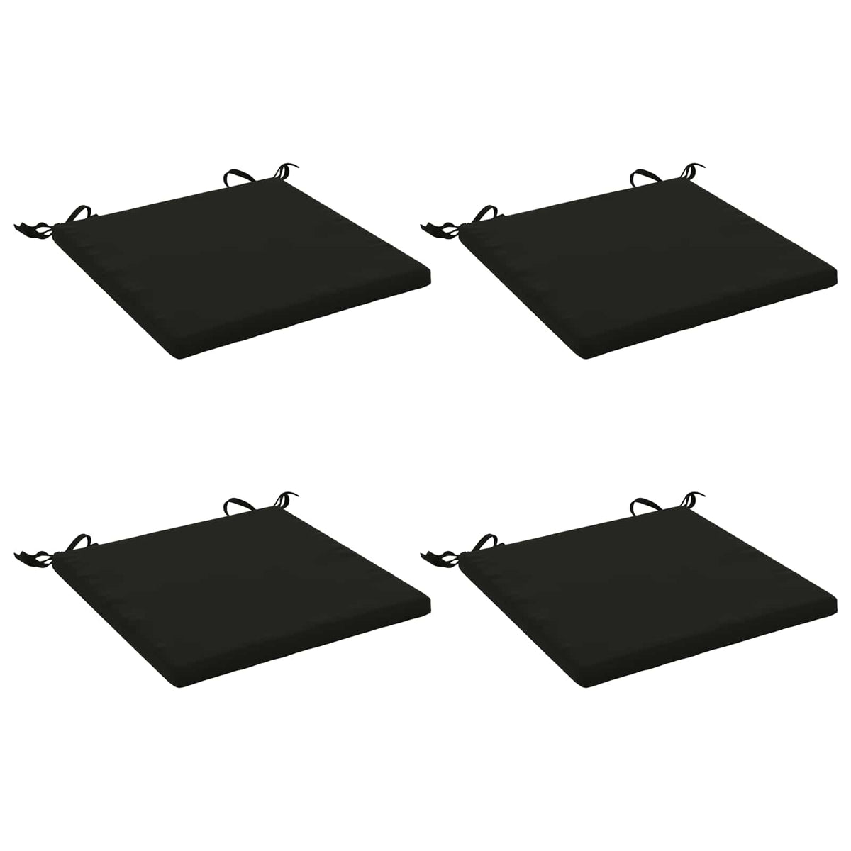 4-Piece Zitkussens SOEST 4 st 100% Polyester Zwart