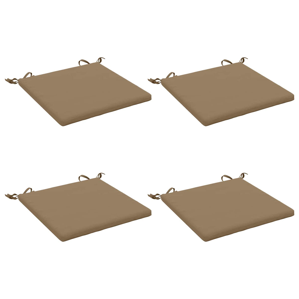 4-Piece Zitkussens SOEST 4 st 100% Polyester Taupe