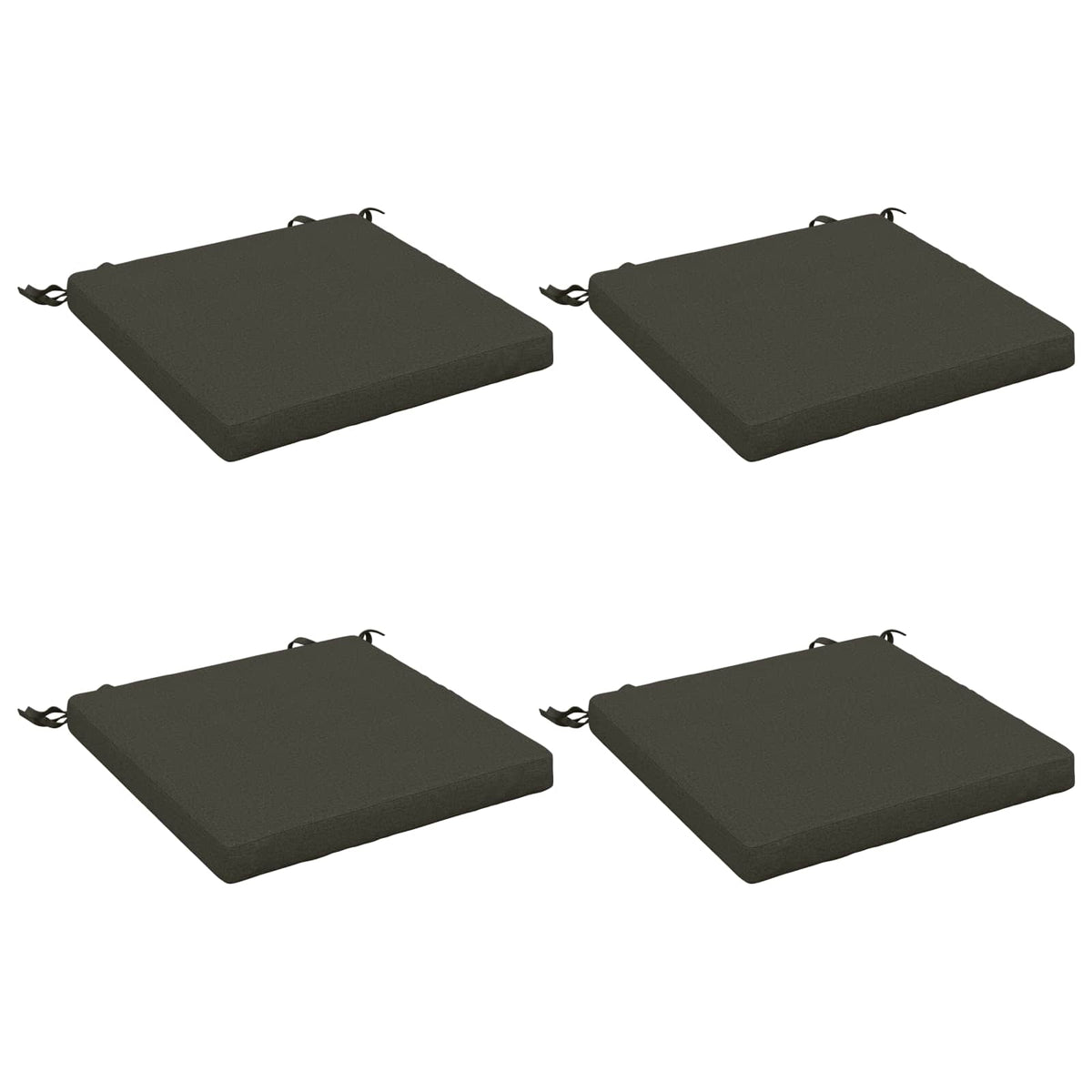 4-Piece Zitkussens SOEST 4 st 100% Polyester Antraciet