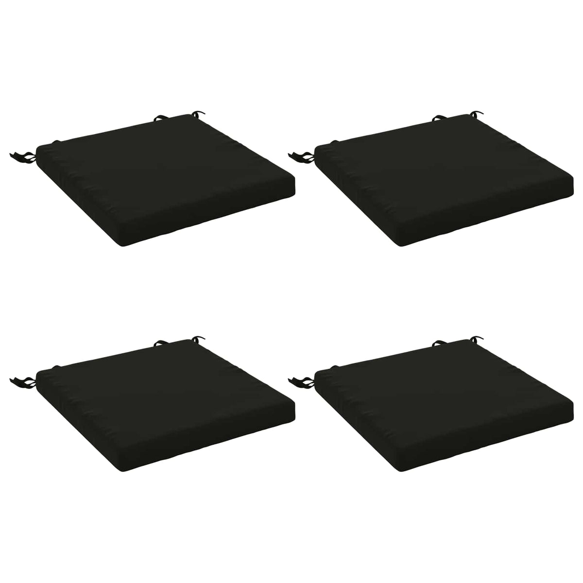 4-Piece Zitkussens SOEST 4 st 100% Polyester Zwart