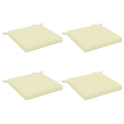 Zitkussens 4 stuks crèmekleurig 100% polyester